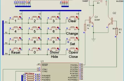 Khóa điện tử sử dụng vi điều khiển AVR- Atmega16